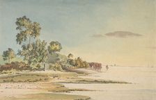 Landscape on a Bay, 19th century. Creator: Anon