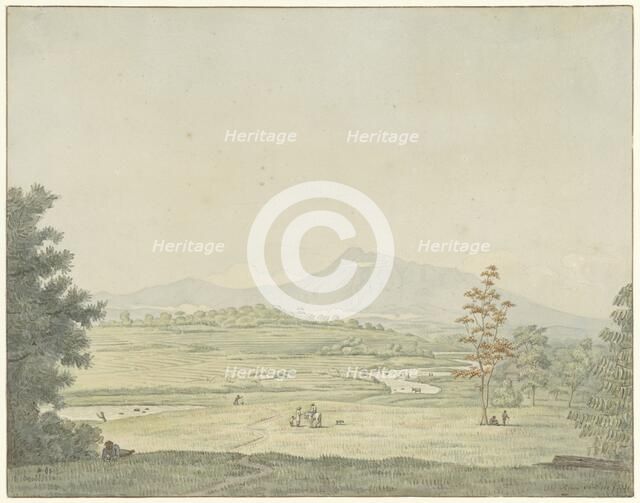 Landscape on Java, 1830. Creator: Pieter van Oort Hzn.