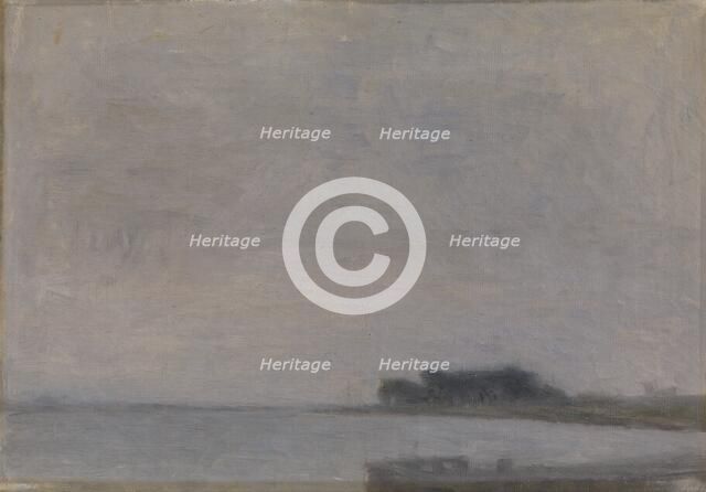 Landscape on the Island of Falster, 1891. Creator: Vilhelm Hammershøi.