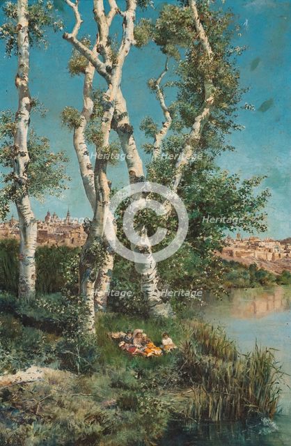 Landscape on the outskirts of the city of Toledo, 1882. Creator: Ricardo Arredondo y Calmache.