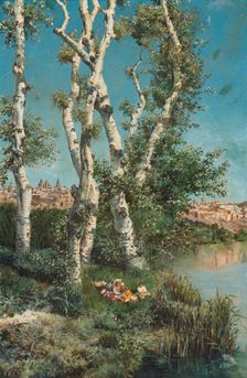 Landscape on the outskirts of the city of Toledo, 1882. Creator: Ricardo Arredondo y Calmache