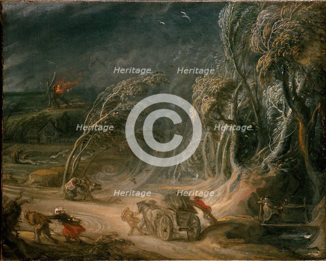 Landscape: a Storm, 18th century. Artist: Unknown.