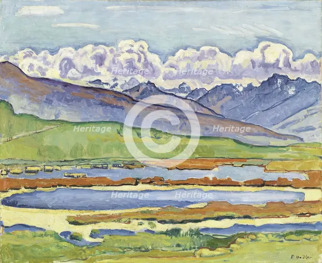Landscape at Montana. Artist: Hodler, Ferdinand (1853-1918)