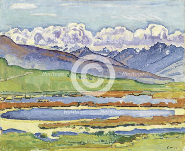 Landscape at Montana. Artist: Hodler, Ferdinand (1853-1918)