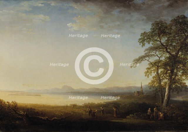 Landscape at Mora church, 1808. Creator: Carl Johan Fahlcrantz.