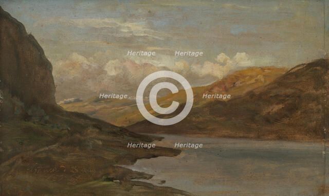 Landscape at Nystuen in Filefjell, 1850. Creator: Johan Christian Dahl.