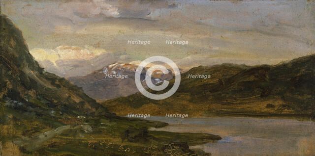 Landscape at Nystuen on Filefjell, 1850. Creator: Johan Christian Dahl.