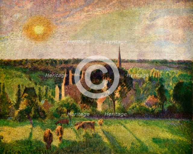 'Landscape at Eragny', 1897, (1939). Creator: Camille Pissarro.