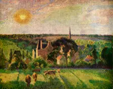 Landscape at Eragny 1897, (1939). Creator: Camille Pissarro