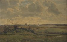 Landscape at Gyrstinge, 1882. Creator: Louise Christiane Hansen