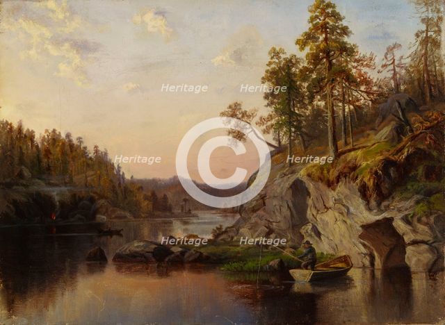 Landscape at Häme, 1860-1867. Creator: Emma Gyldén.