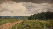 Landscape at Kongens Moller, Sealand. Afternoon Light;View from the Region around Kongens Moller. Af Creator: Peter Christian Thamsen Skovgaard