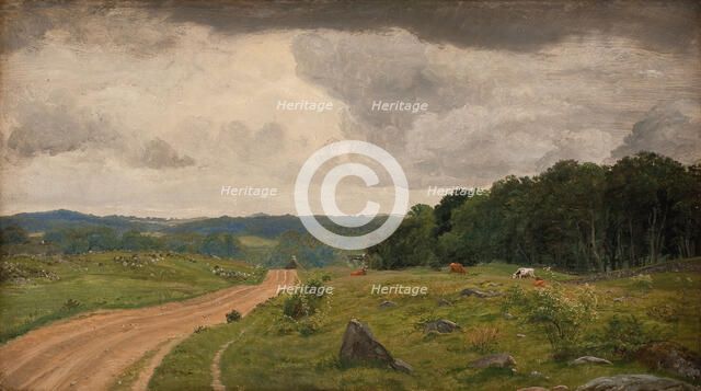 Landscape at Kongens Moller, Sealand. Afternoon Light;View from the Region around Kongens Moller. Af Creator: Peter Christian Thamsen Skovgaard.