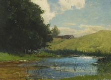 Landscape at Köpingebro, near Ystad, 1876. Creator: Gustaf Rydberg