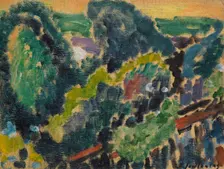 Landscape at Lake Geneva, c. 1914. Creator: Javlensky, Alexei, von (1864-1941)