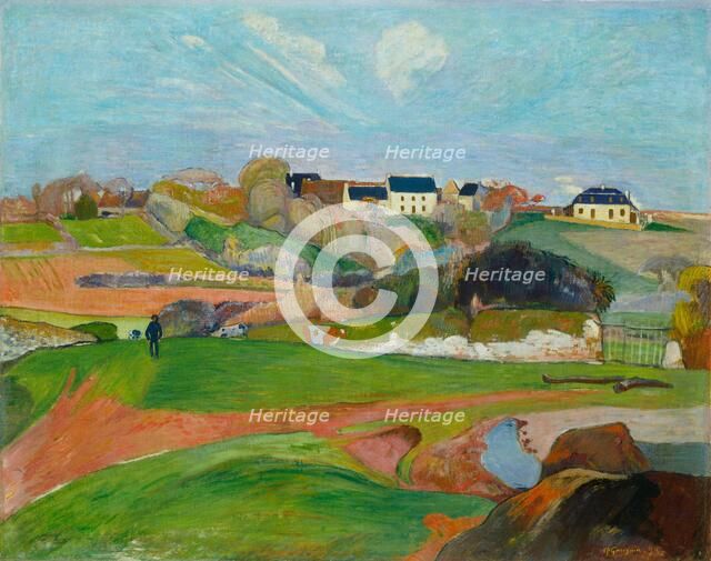 Landscape at Le Pouldu, 1890. Creator: Paul Gauguin.