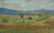 Landscape at Liptov, 1954. Creator: Bedrich Hoffstädter
