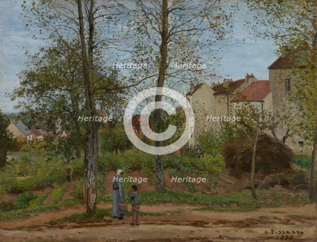 Landscape at Louveciennes (Autumn), 1870. Creator: Camille Pissarro.