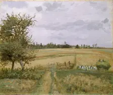 Landscape at Pontoise, 1872. Artist: Camille Pissarro