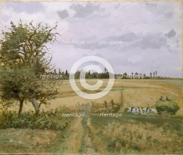 Landscape at Pontoise, 1872. Artist: Camille Pissarro.