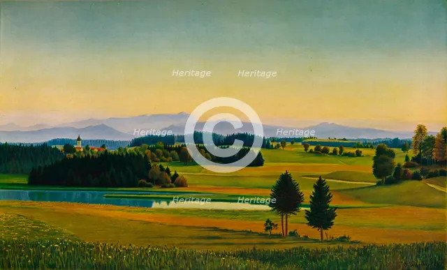 'Landscape at Staffelsee', c1931. Artist: Georg Schrimpf.