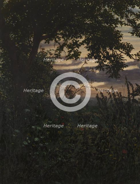 Landscape at Sunset, 1865. Creator: Leon Bonvin.