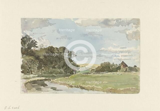 Landscape at Texel, 1879. Creator: Jan Hoynck van Papendrecht.