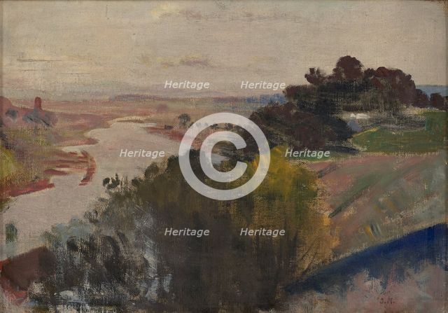 Landscape at the Vistula, between 1903-1907. Creator: Jacek Malczewski.
