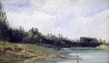 Landscape at the Edge of Water c1823-1869. Artist: Paul Huet