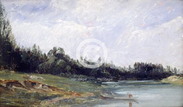 'Landscape at the Edge of Water', c1823-1869. Artist: Paul Huet