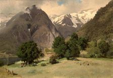 Landscape at Tjugum, probably 1849. Creator: Hans Gude