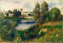 Landscape at Vétheuil, c. 1890. Creator: Pierre-Auguste Renoir