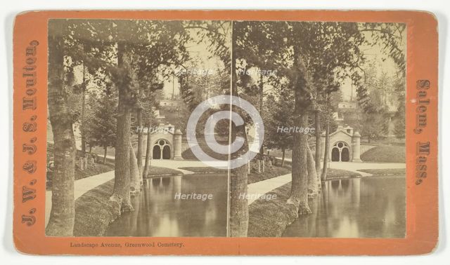 Landscape Avenue, Greenwood Cemetery, 1873/81. Creator: J.W. & J.S. Moulton.