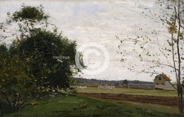 Landscape, about 1865. Creator: Camille Pissarro.