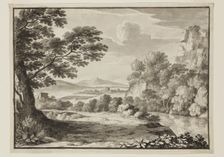 Landscape after Claude, c1800s. Creator: Luigi Gasparini