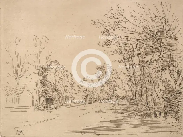 Landscape after Durer.n.d. Creator: Caylus, Anne-Claude-Philippe de.