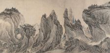 Landscape after Dong Yuan, Juran, Ma Yuan, and Xia Gui, dated yiwei ??, 1655?. Creator: Li Zai