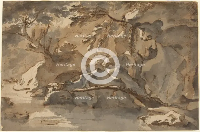 Landscape (after Paul Bril). Creator: Herman van Swanevelt.