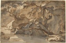 Landscape (after Paul Bril). Creator: Herman van Swanevelt