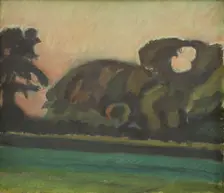 Landscape after Sunset, 1923. Creator: Harald Giersing
