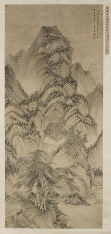 Landscape after Wang Meng, Qing dynasty (1644-1911), 1664. Creator: Wang Shimin