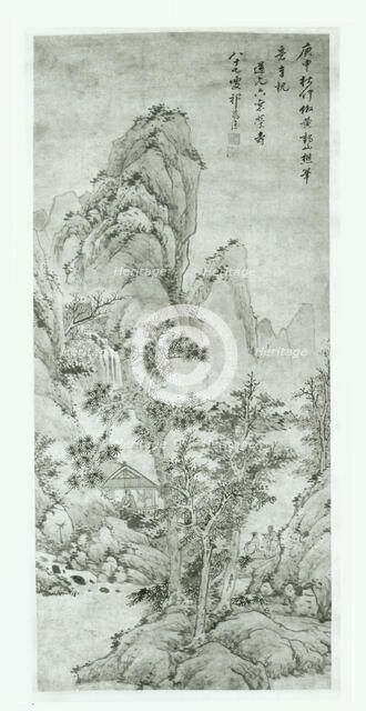 Landscape after Wang Meng, Qing dynasty (1644-1911), 1680. Creator: Qi Zhijia.