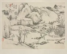 Landscape Album in Various Styles: Scenery of Mt. Changbai after Huang Gongwang, 1684. Creator: Zha Shibiao (Chinese, 1615-1698)