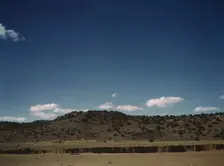Landscape along the Santa Fe R.R., Willard, New Mexico, 1943. Creator: Jack Delano