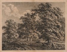 Landscape and Three Figures. Creator: Carl Wilhelm I Kolbe (German, 1757-1835)