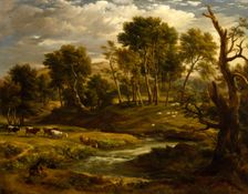 Landscape and Cattle, c1823. Creator: Ramsay Richard Reinagle