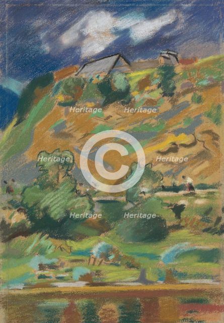 Landscape, around 1940. Creator: Arnold Peter Weisz-Kubincan.