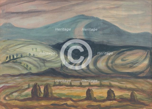 Landscape around Plávnica, 1949. Creator: Peter Konecný.