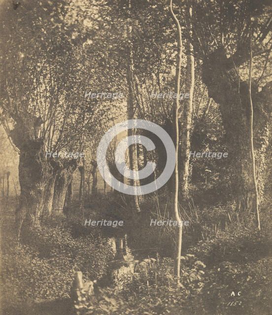 [Landscape, Arras], 1852. Creator: Adalbert Cuvelier.