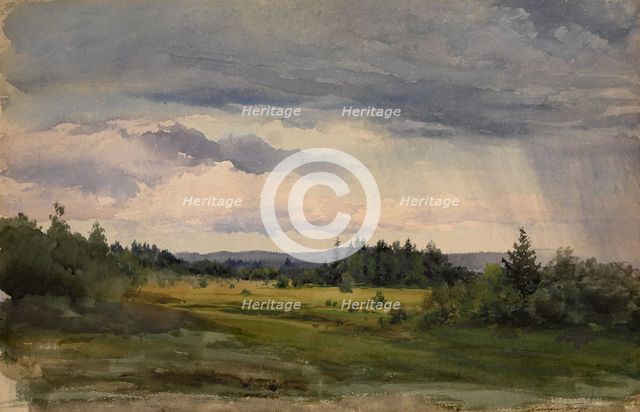 Landscape. Artist: Benois, Albert Nikolayevich (1852-1936)
